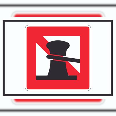 HB-Druck Anlegen verboten Symbol Schild A4 (210x297mm)