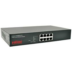 ROLINE PoE Fast Ethernet Switch, 8 Port, (8x PoE), 19-Zoll-Einbau 21.13.1191