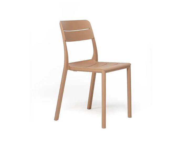 NARDI set de 4 chaises d'extérieur CASSIA BISTROT (Capuccino - Polypropylène PRV)