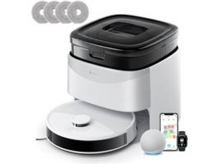 Lefant M3L Aspirateur Robot Laveur Avec Station Multifonctionnelle 12000Pa Serpillière Rotative 200TR/min Navigation dToF 220min