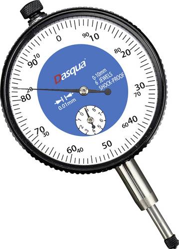 Dasqua 5121-1105 Stoßfeste Messuhr mit Kontrollmaß 10mm