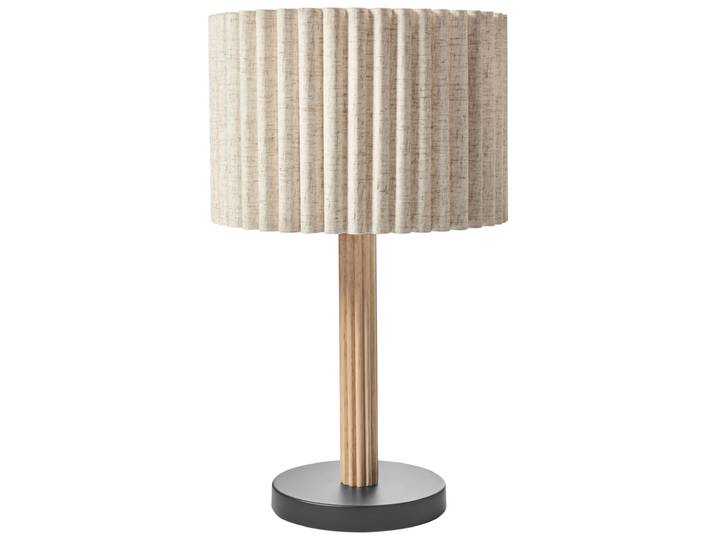 Lampe à poser lin beige clair
