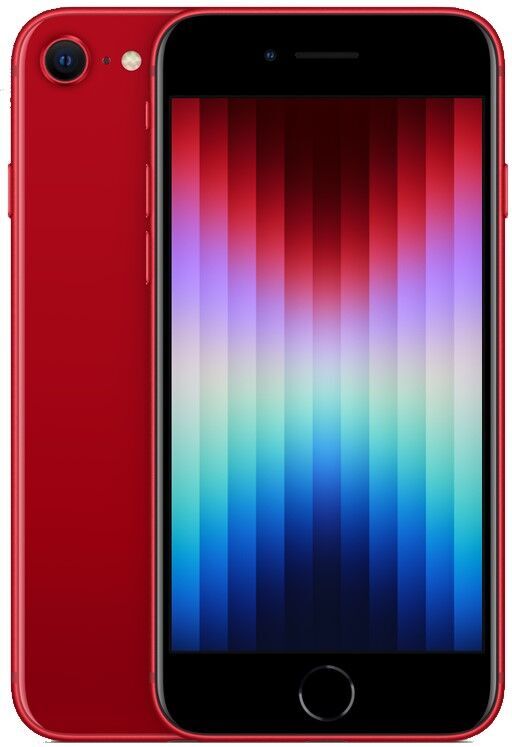 Apple iPhone SE (2022)   128 GB   Dual-SIM (eSIM, Nano-SIM)   (PRODUCT)RED - Refurbished