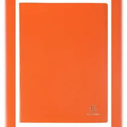 Exacompta 88824E 8x Sichtmappe aus PP 500μ, 80 transparenthüllen OPAK - A4 - Orange