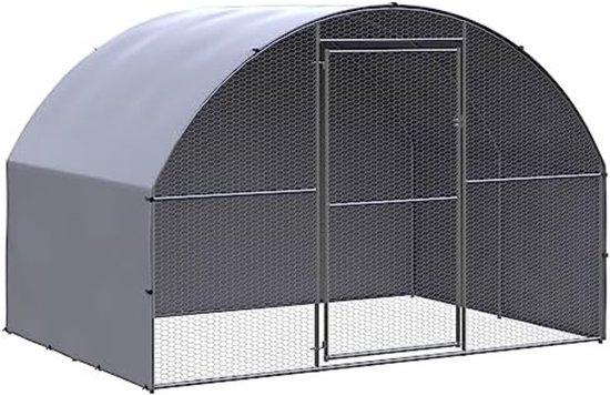 Famanu Hühnerstall mit Auslauf - Hühnerstall für außen - 3 x 2 x 2 m