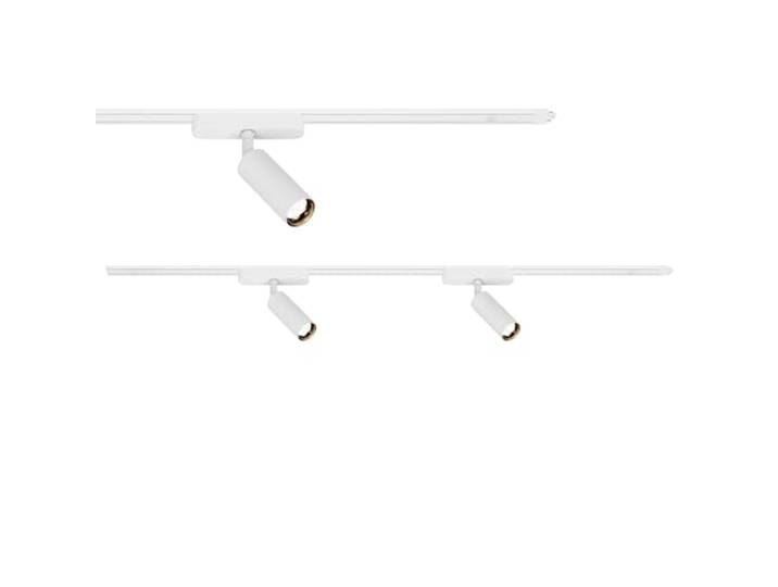 Briloner - Système de rail Luxtrail kit d'extension\, 2x spots LED\, extensible\, orientable\, lampes\, système de rail lumineux pour plafond\, rail pour spots\, lampe de plafond\, plafonnier\, 1m\, blanc