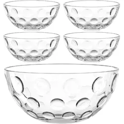 Leonardo S CUCINA OPTIC 5-tlg., Schüssel + Schale, Transparent