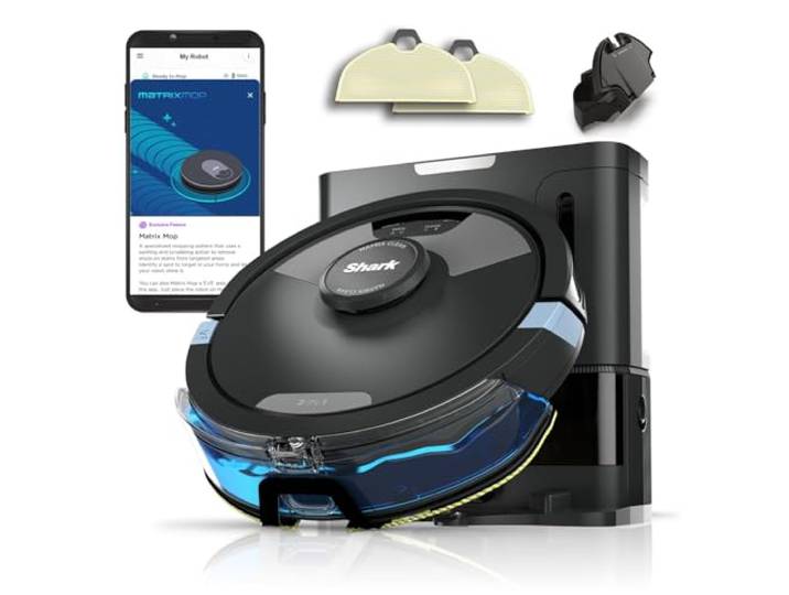 Shark Matrix Plus 2-in-1 Wisch- & Saugroboter, selbstentleerend, Schwarz