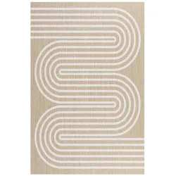 TEPPICH Premium en Vinyle Weiße Wellen 60x200 cm