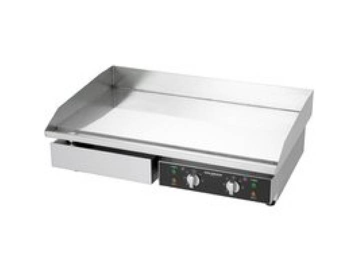 Plancha en acier GOLDINOX PREMIUM lisse chromée électrique professionnelle 73 x 47 cm