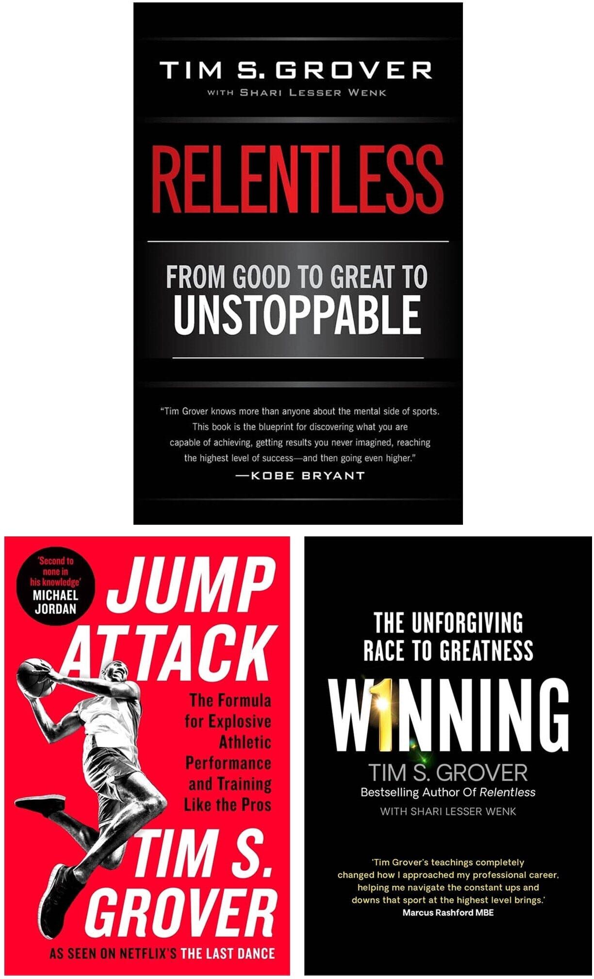 Winning Series By Tim Grover 3 Books Collection Set - Non Fiction - Paperback Simon & Schuster