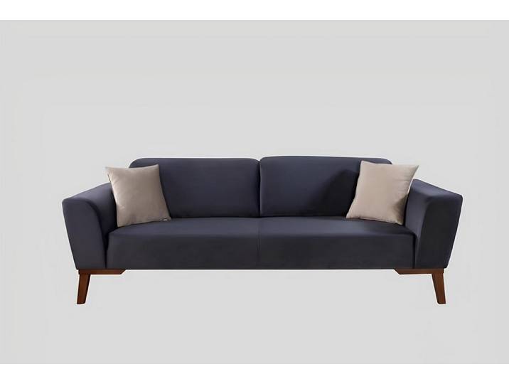 JVmoebel 3-Sitzer Blaues Textil-Sofa mit Polyätherschaum-Polsterung, Made in Europa