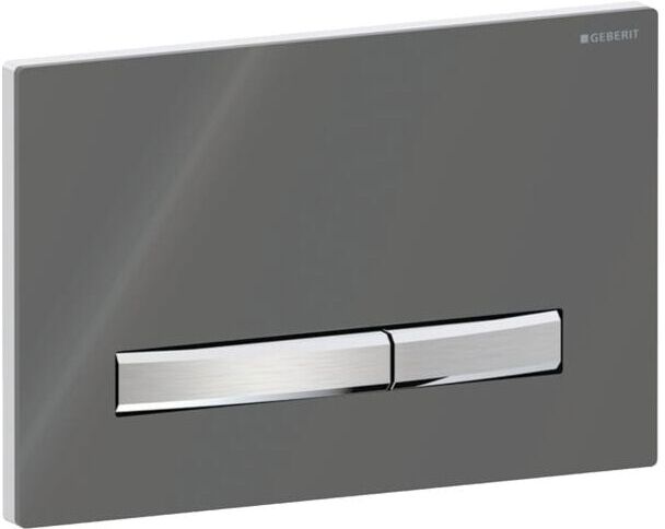 Geberit Sigma 50 Square Betätigungsplatte 115788JK2 Deckplatte lava, Platte/Taste verchromt, für 2-Mengen-Spülung
