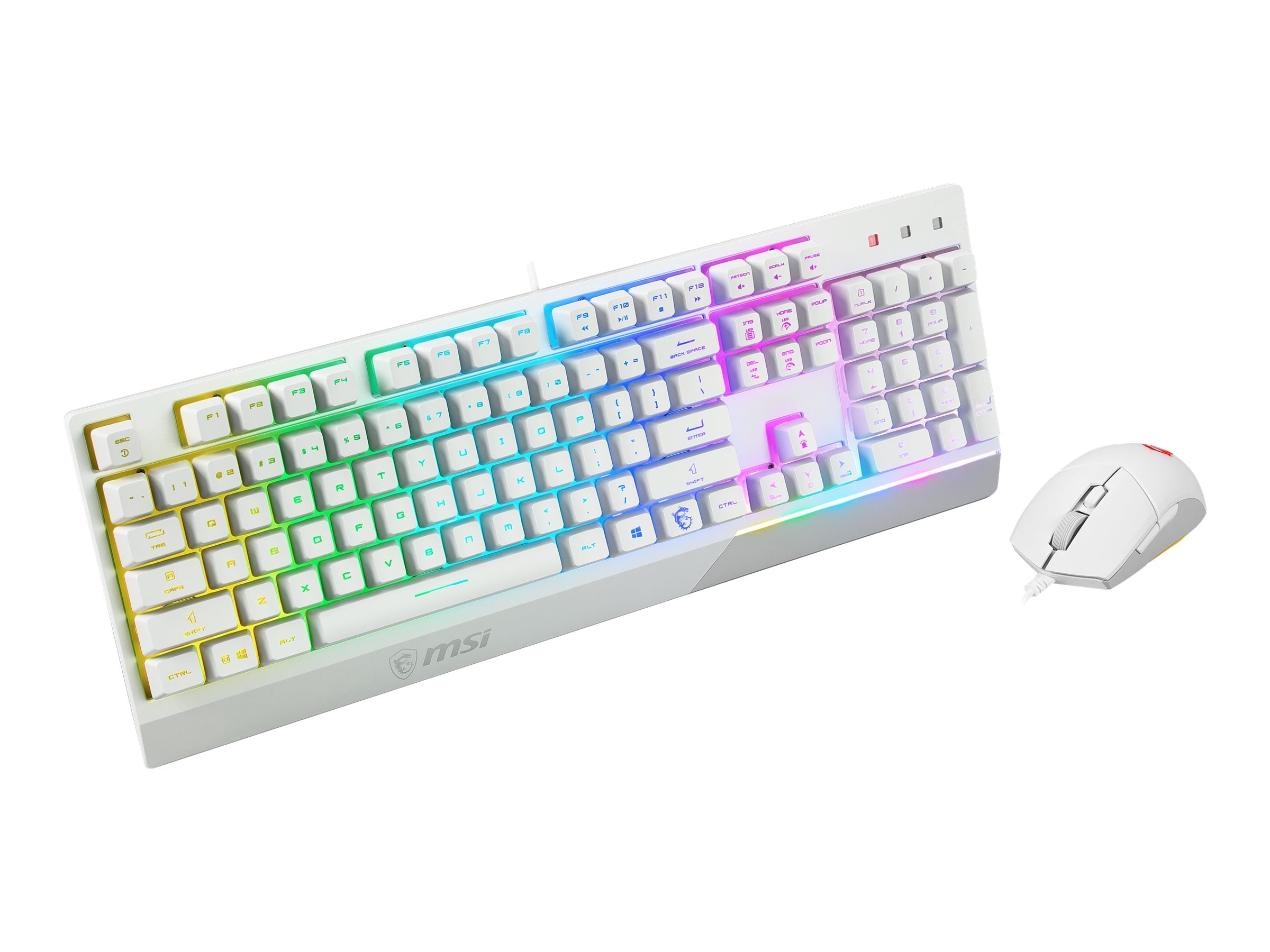 MSI Vigor GK30 Combo Kabelgebundene Maus-Tastaturkombination Weiß