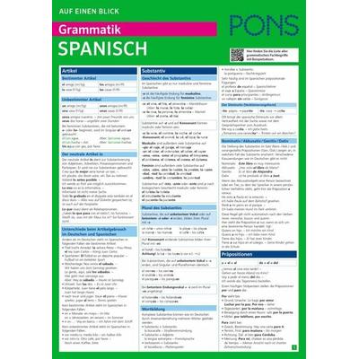 PONS Grammatik auf einen Blick Spanisch, Taschenbuch von , PONS Langenscheidt GmbH, 978-3-12-561905-0