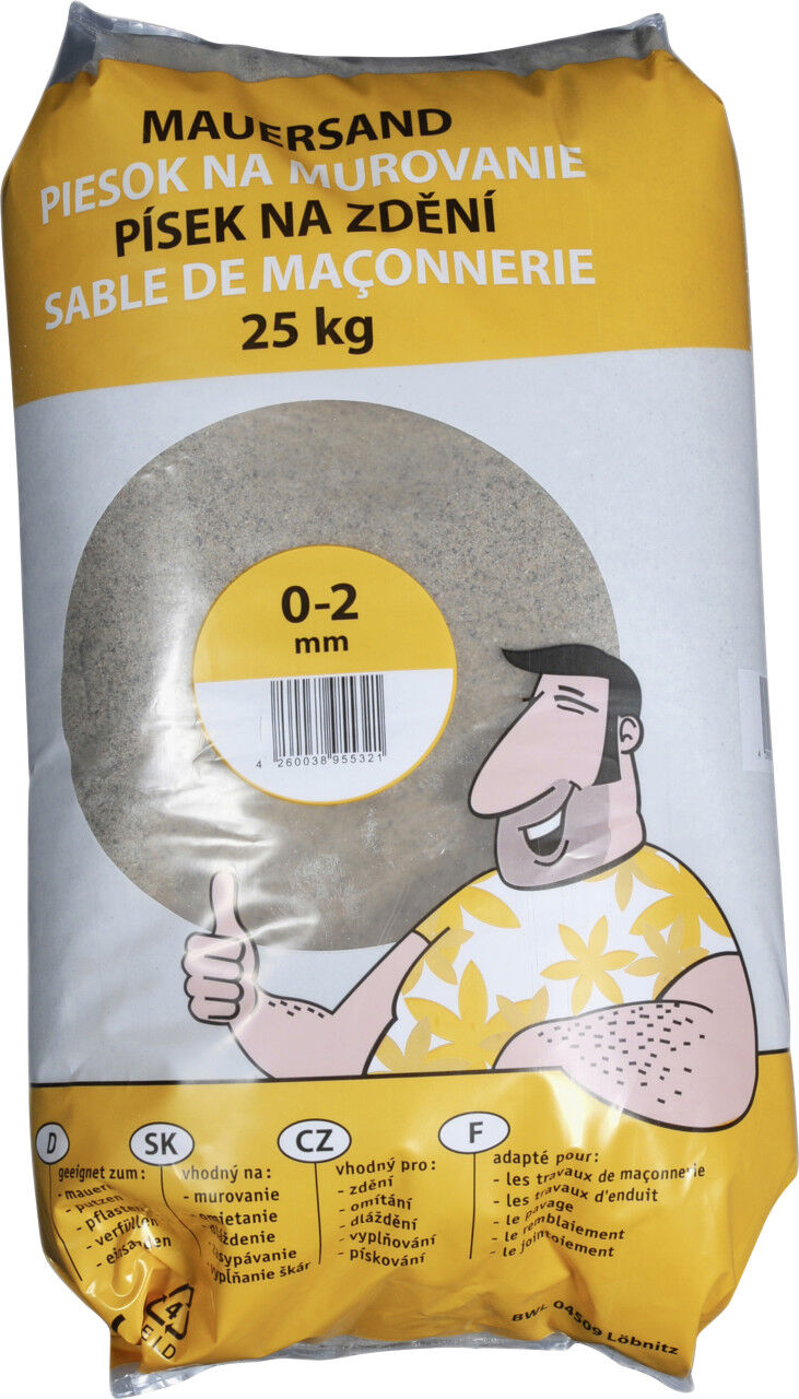 Weitere Rheinsand 0 - 2 mm natur 25 kg