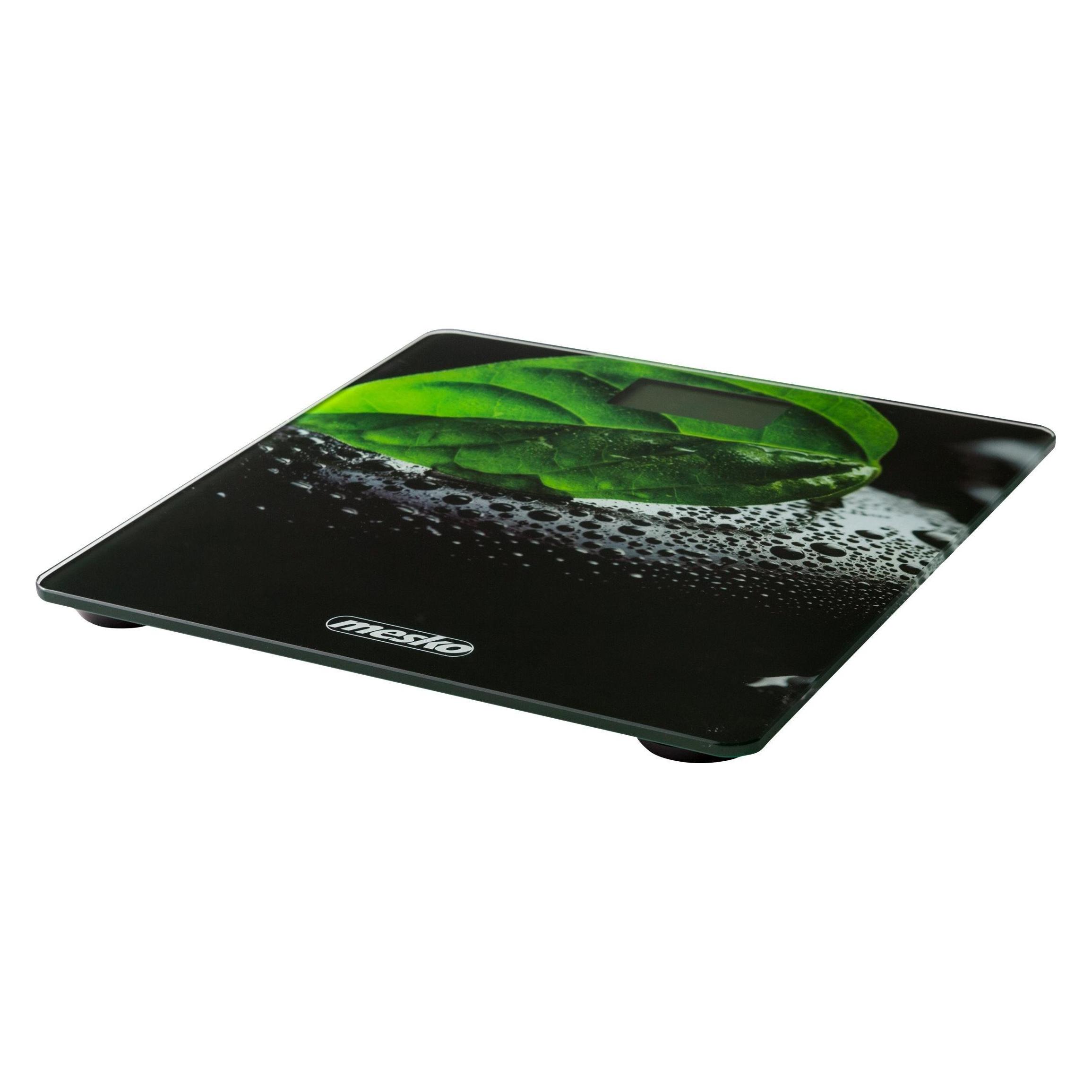 Mesko Bathroom scales MS 8149 Maximum weight (capacity) 150 kg, Accuracy 100 g, Black/ green (150 kg) (MS 8149)
