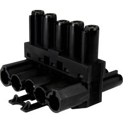 Adels-Contact 167165 T-Verteiler T-Verteiler Gesamtpolzahl: 5 + PE 20 A Schwarz 100 St. Piece