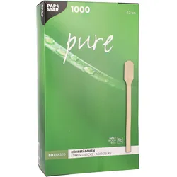 PAPSTAR Einweg-Rührstäbchen pure braun