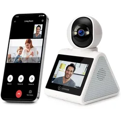LUVISION PTZ Gegensprechkamera Video Anruf Kamera Telefonkamera WLAN Überwachungskamera Senioren Baby Überwachung Autotracking 4MP