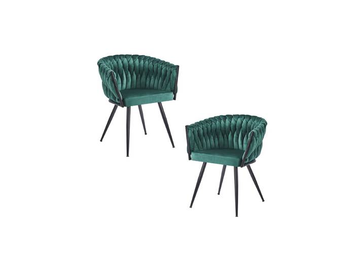 Set 2 Stühle Widny Black Samt - Vert