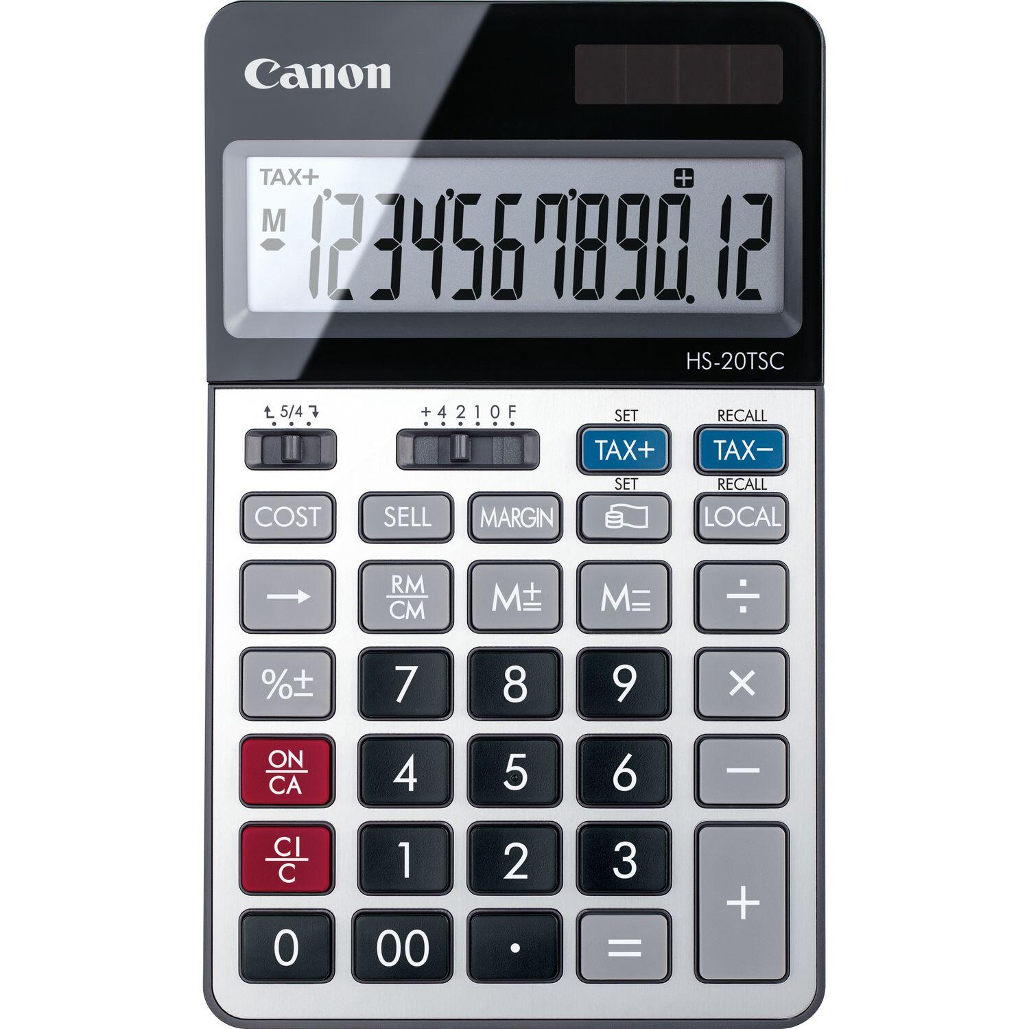 Canon HS-20TSC Basisrechner 12 Stellen Solarpanel & Batterie 2469C002