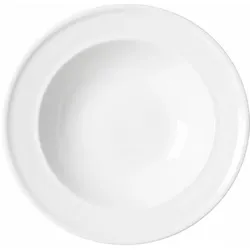 Ritzenhoff & Breker Suppenteller "SIMPLE", 220 mm aus Porzellan, spülmaschinenfest, Teller, Weiss