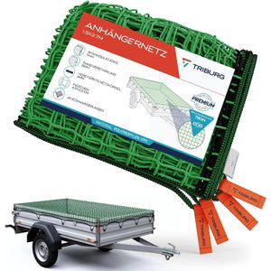 TRIBURG Anhängernetz grobmaschig, 1,5 x 2,7m, mit Spanngummi