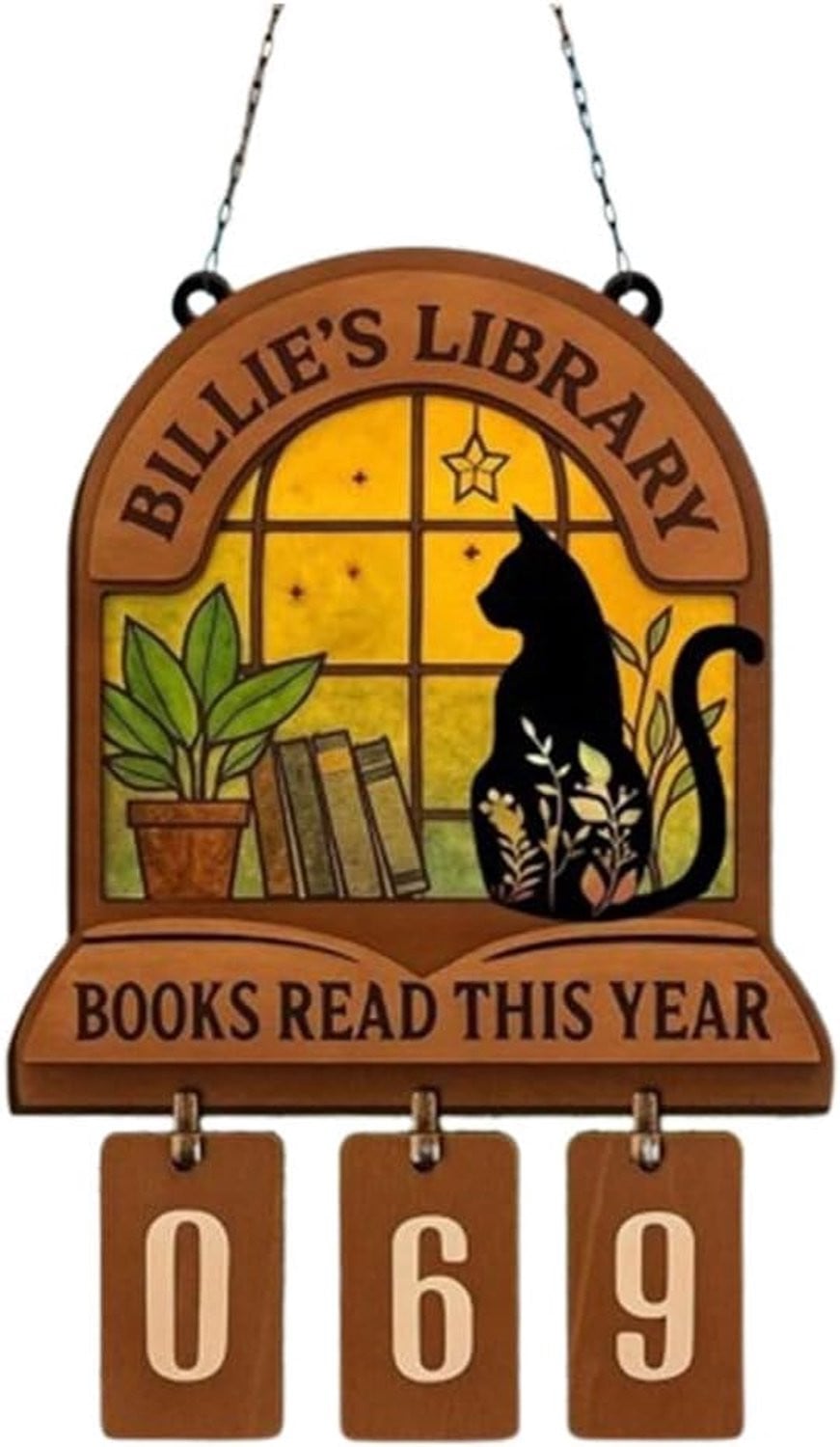 Vemera Boekenteller Books Read This Year - Houten Decoratie in Sprookjesstijl