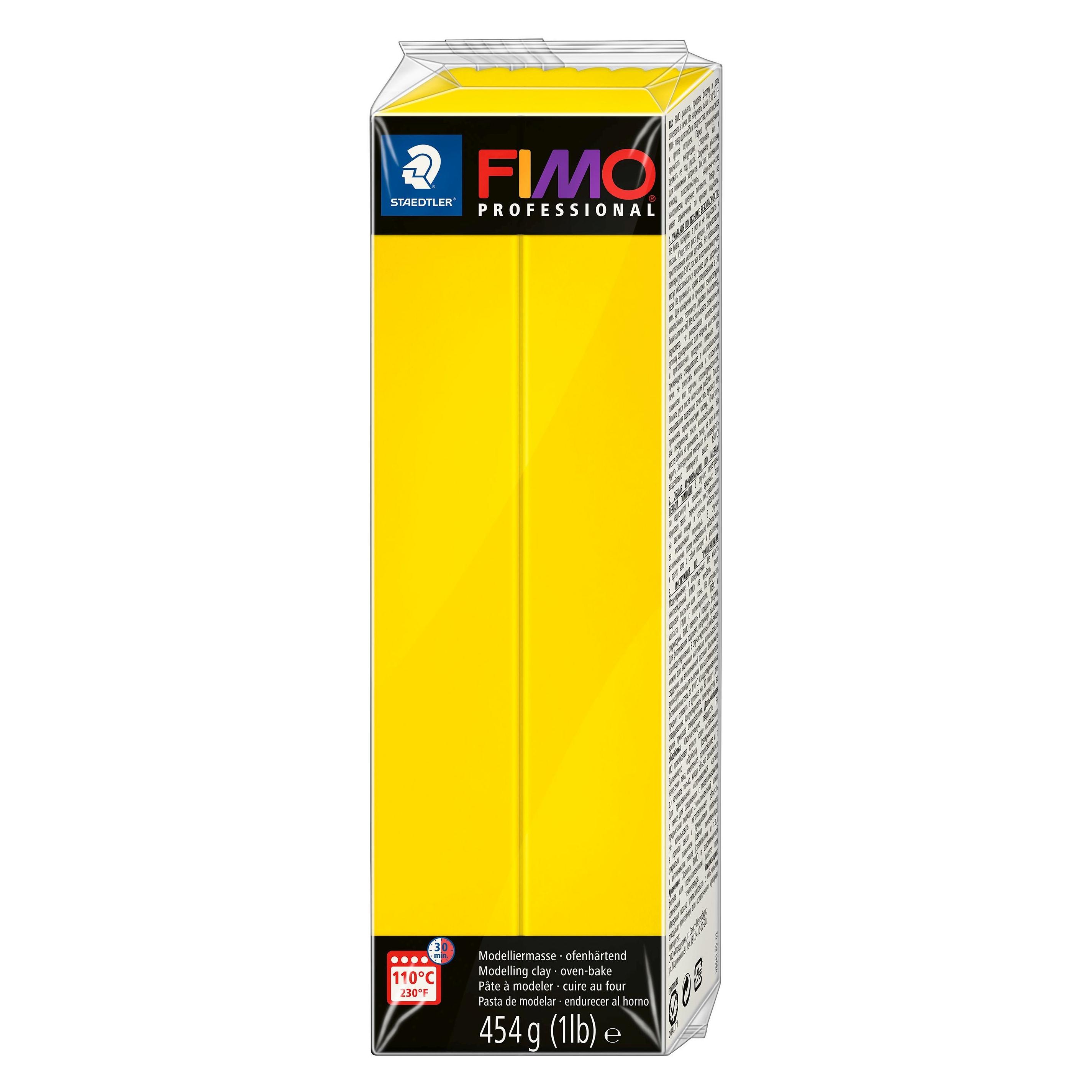 Fimo PROFESSIONAL Modelliermasse, reingelb, 454 g (8041-100)