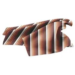 Halstuch gestreift B 70 x L 70 cm Fb. Brauntöne : 100% Polyester (gestreift) : brauntöne gestreift