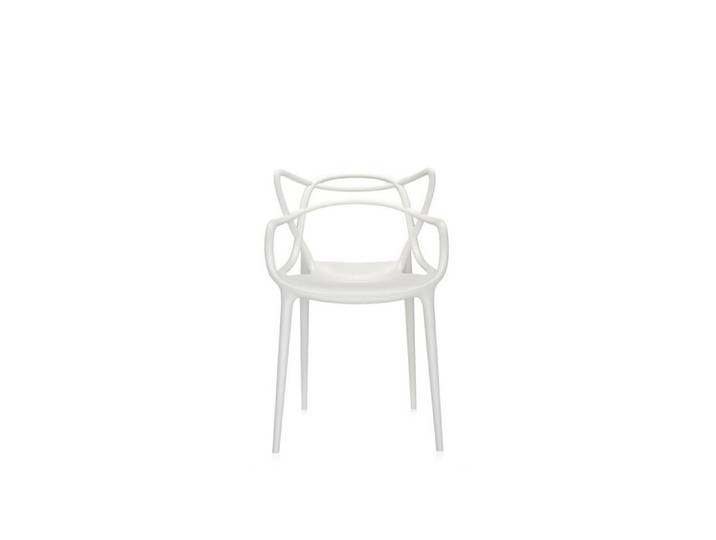 Kartell Stuhl Masters weiß, Designer Philippe Starck, 57x84x47 cm