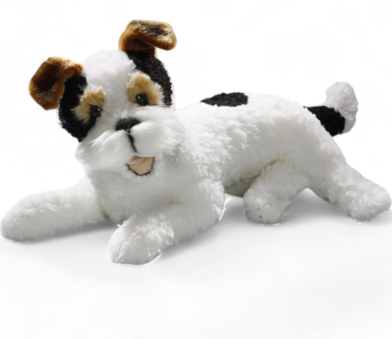Carl Dick Foxterriër Pluche knuffeldiertje liggende positie 42 cm