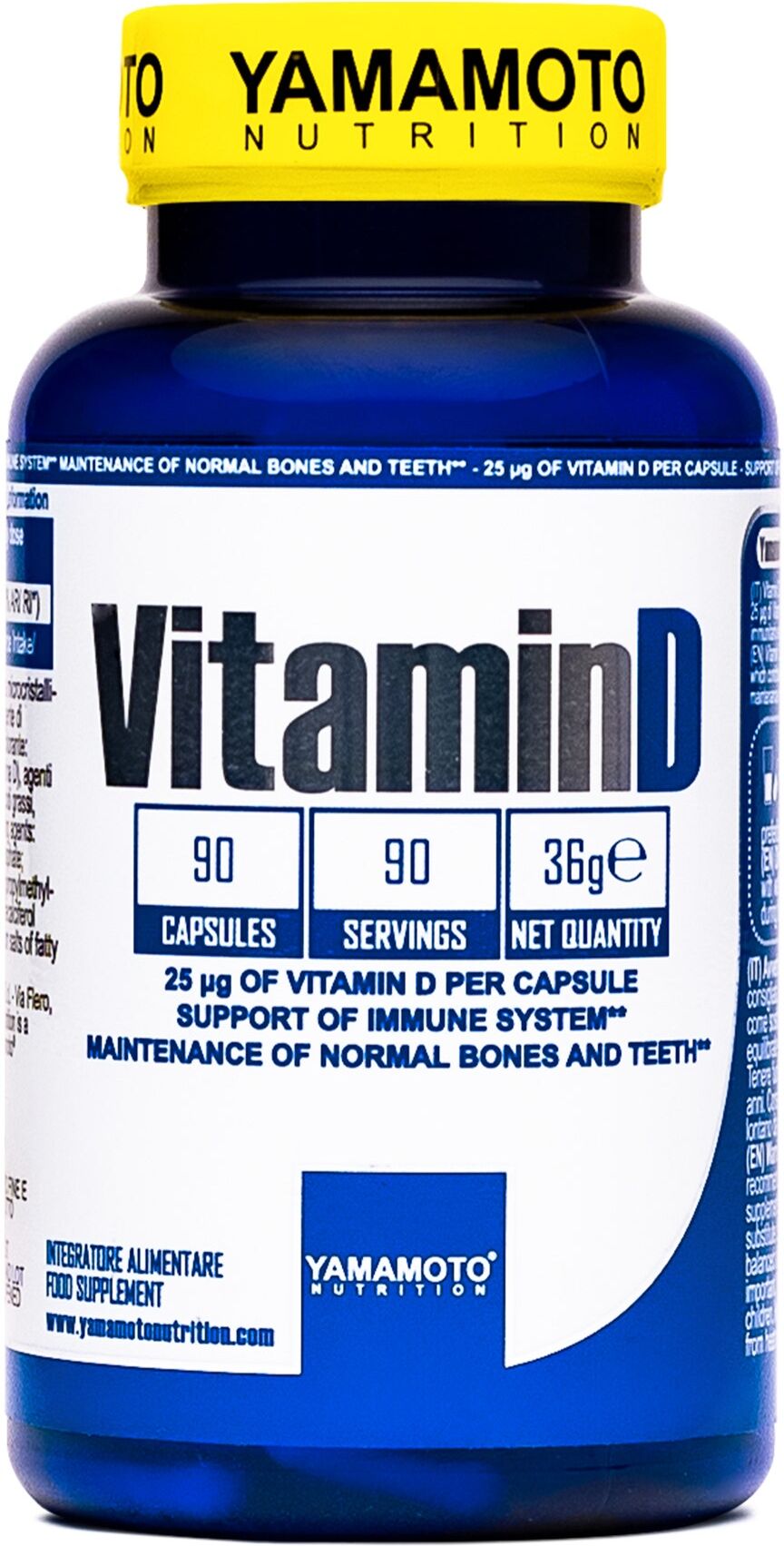 YAMAMOTO NUTRITION Vitamin D 25mcg 90 Capsule 