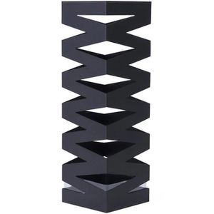 Songmics Schirmständer LUC16B, schwarz, Höhe 49 cm, pulverbeschichtetes Metall