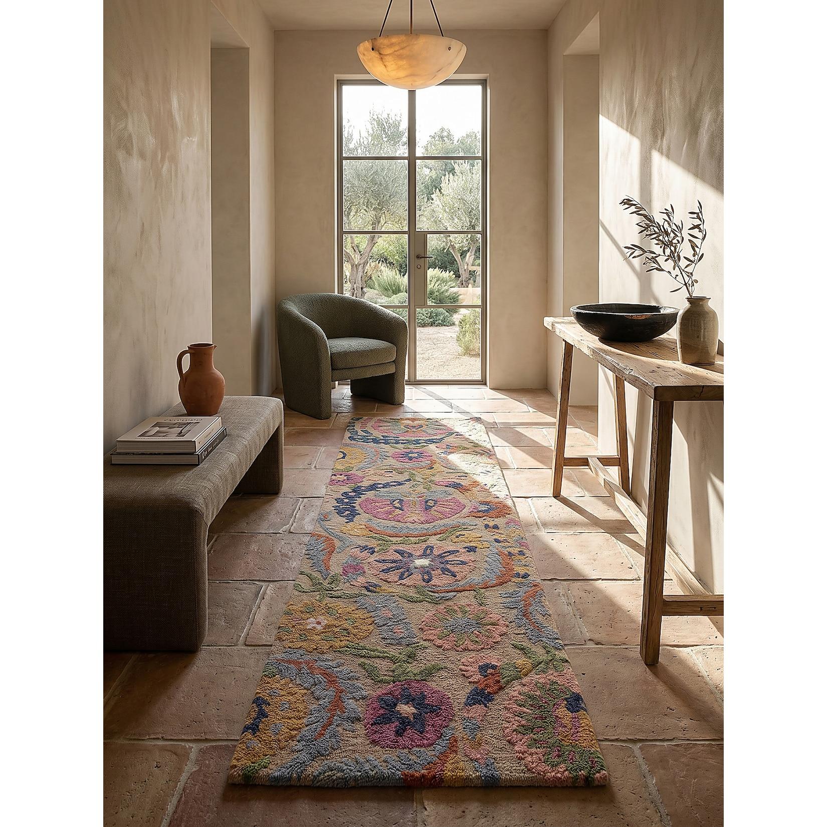 Läufer floral Bunt 80 x 300 cm - HEDDA Kadima Design