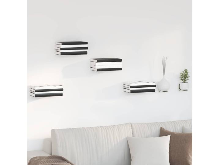 vidaXL Unsichtbares Schwimmendes Regal 24 stk. Olivgrün