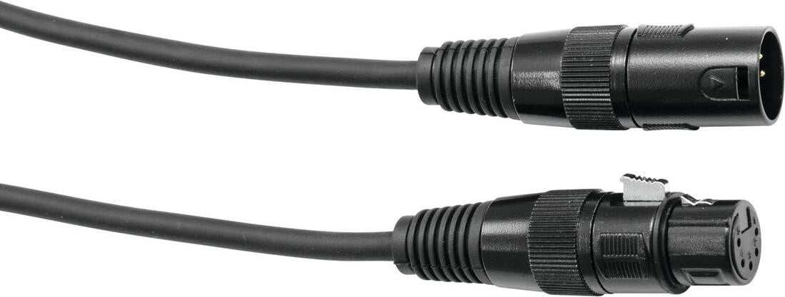 EUROLITE DMX-kabel, XLR 5-polig, 5 meter, zwart