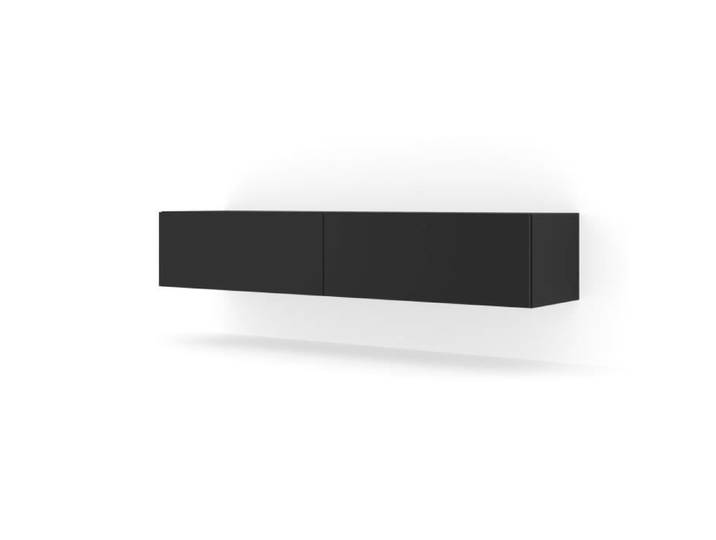 Meuble TV suspendu BINGO 160 cm noir mat