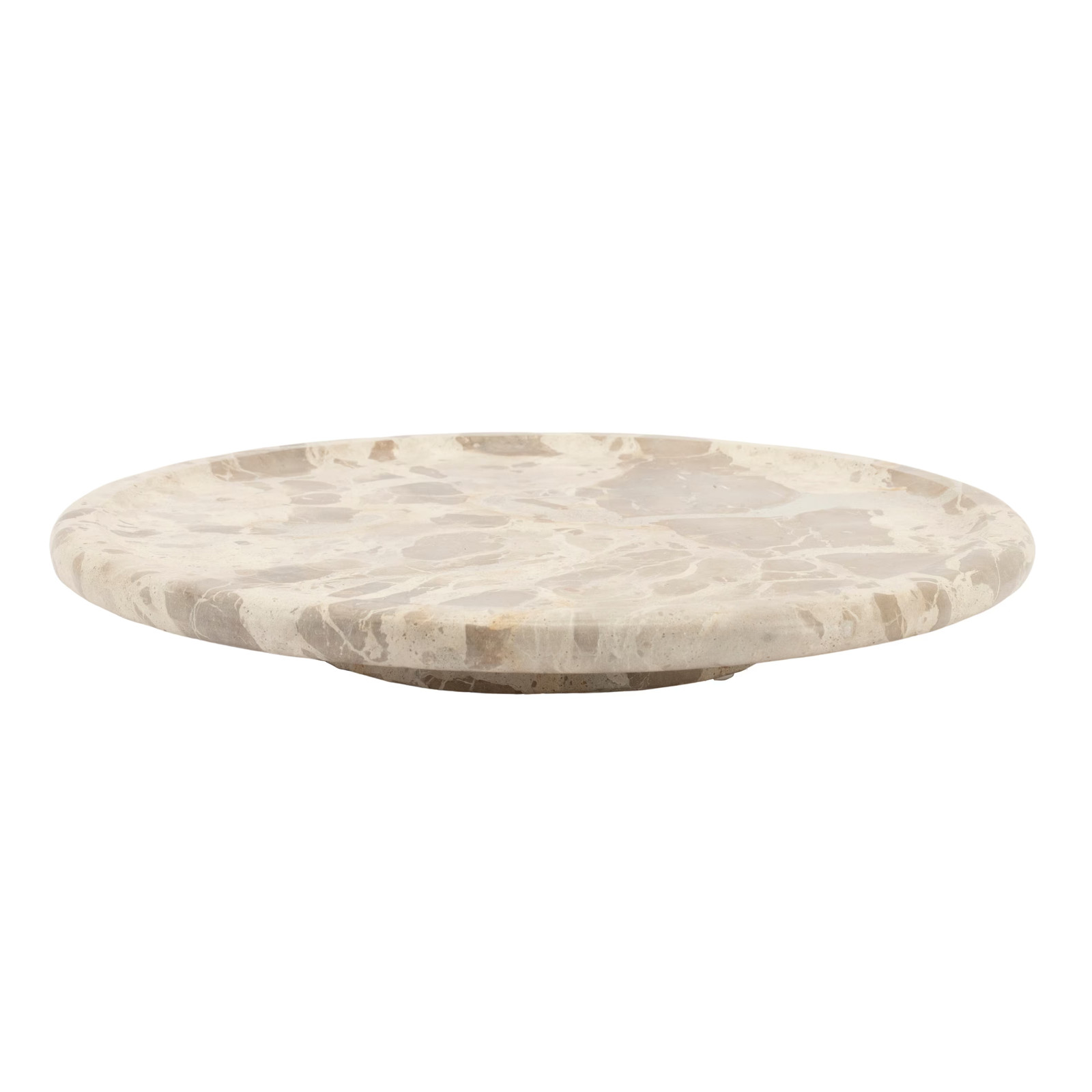 By-Boo Dienblad Lazy Suzy Marmer Beige - Diameter: 40 cm
