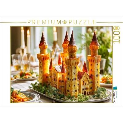 CALVENDO Puzzle Schloss Neuschwanstein in Schwangau, Deutschland | 1000 Teile Lege-Größe 64x48cm Foto-Puzzle für glückliche Stunden
