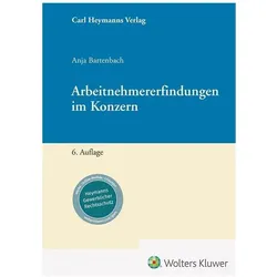 Arbeitnehmererfindungen im Konzern, Fachbücher von Anja Bartenbach