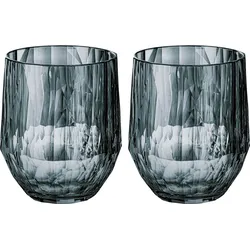 Koziol Superglas CLUB No. 23 2er Set 200 ml transparent grey