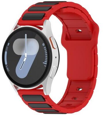 Everyday Crate Silicone Watch Band Dual Color Shaped Adjustable Replacement Watch Strap red Black