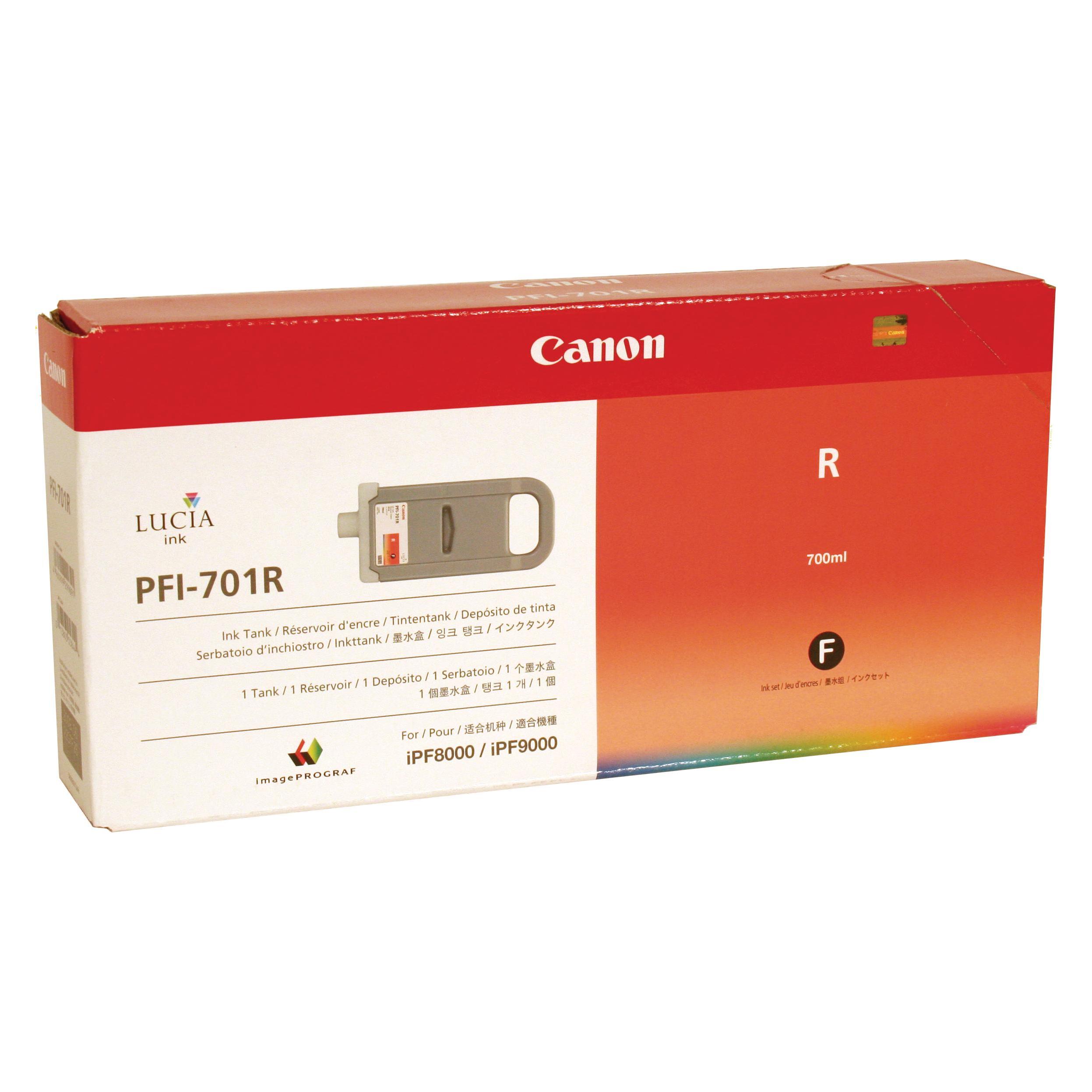 Canon PFI-701 R Tinte (R) (0906B001)