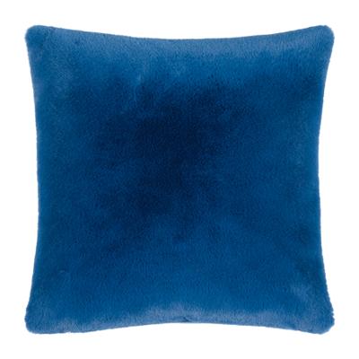 Dekokissen PAD "GAZELLE", blau (blau, unifarben), B:60cm L:60cm, Polyester, Dekokissen_Sitzkissen_Kissenhüllen, Samtweich mit edler Schimmer-Textur
