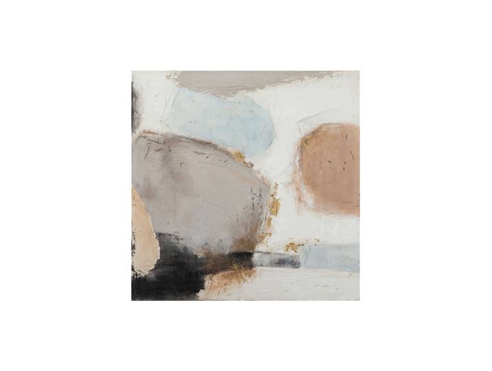 Handgemaltes Bild „Nude“ 100 x 100 cm Beige, Rosa Crea Collection