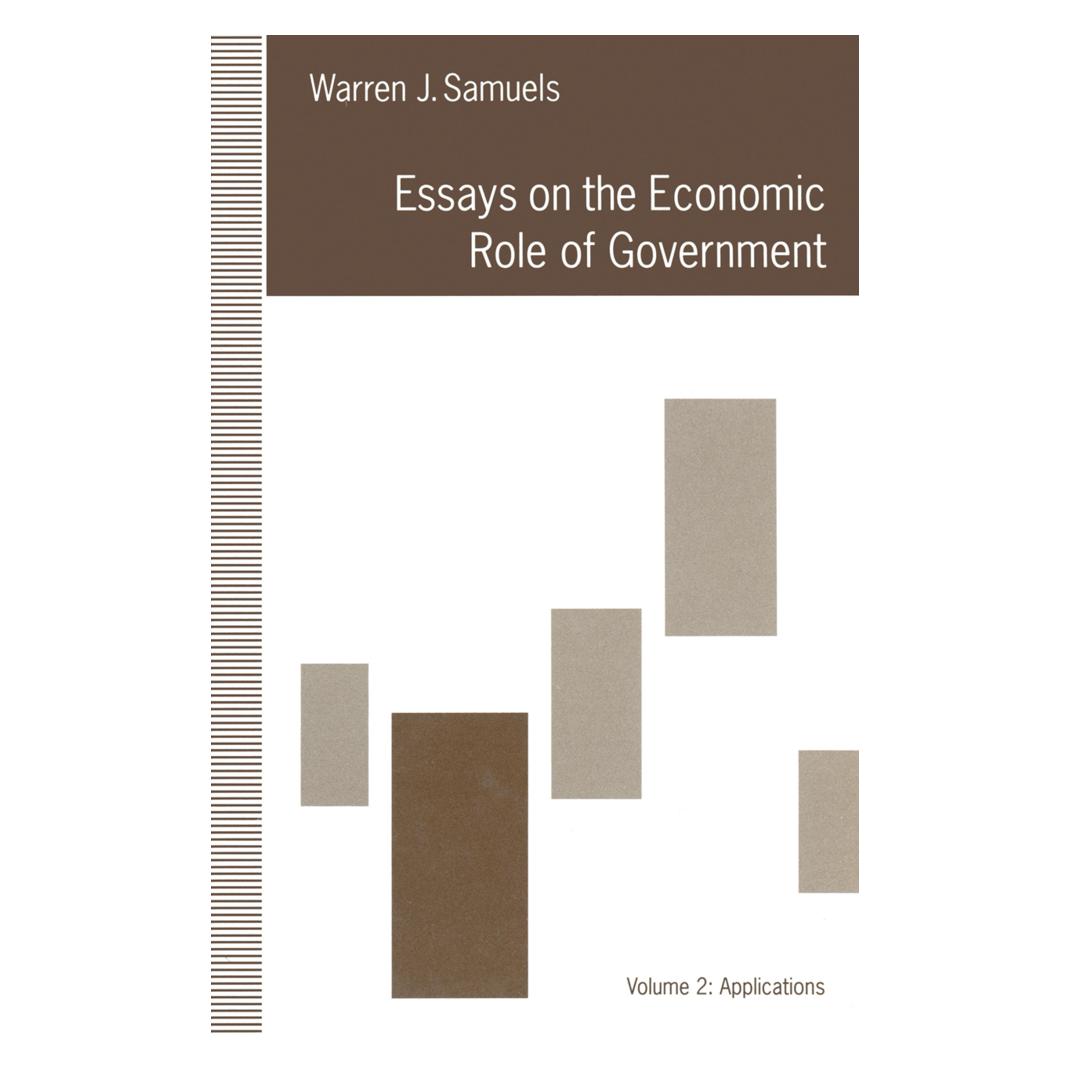 Springer Essays on the Economic Role of Government (Englisch, Softcover, Warren J. Samuels) (55815939)