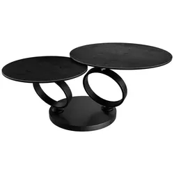 Akante Couchtisch Eolia Keramik Silber Titan