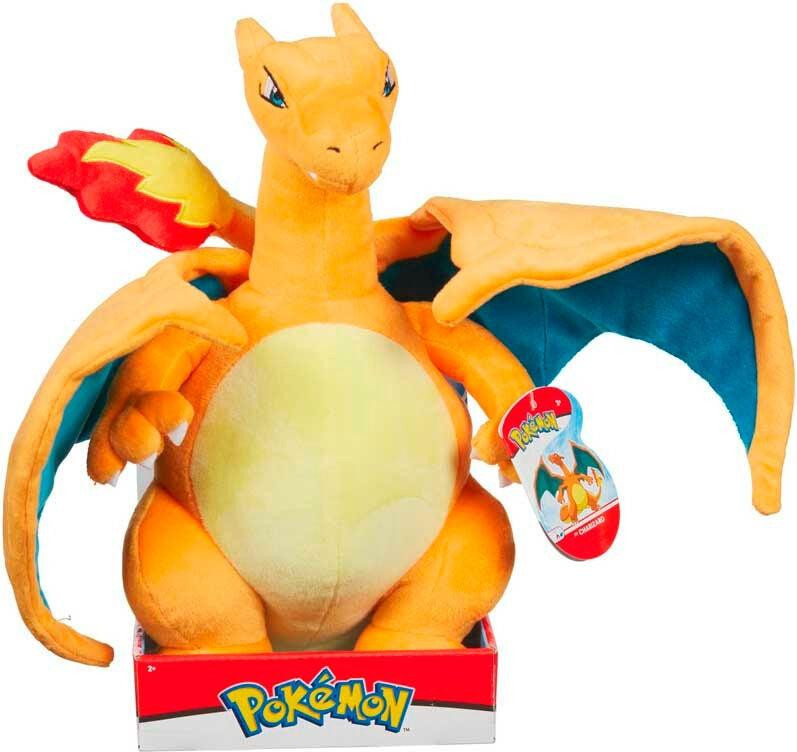Jazwares Pluche Pokémon Charizard, 29 cm